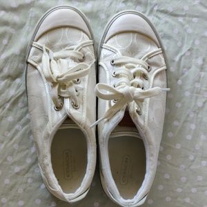 Coach white shoes size 7
